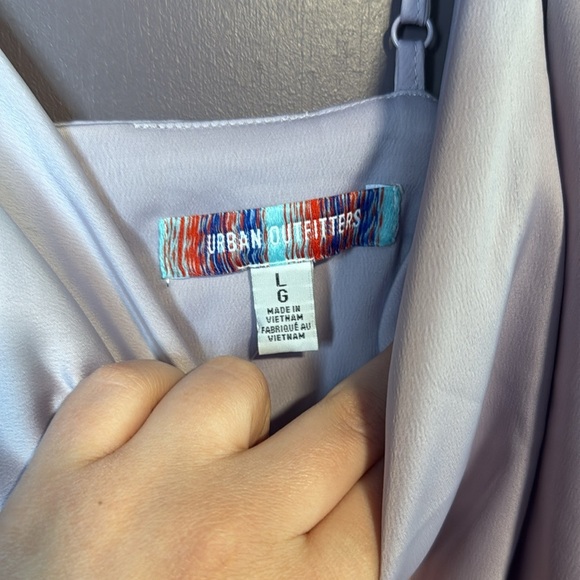 Urban Outfitters Light Purple Cowl Neck Dress Size Large - Picture 4 of 5